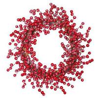 Vickerman 24" Artificial Large Icy Red Berry