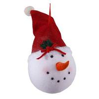 Vickerman 19" x 8.5" Red Hat Snowman Head Ornament