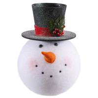 Vickerman 11" x 7.25" Snowman Head Planter