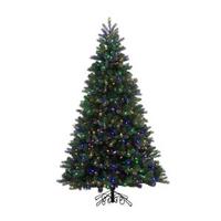 Vickerman 6.5' x 48" Artificial Noble Spruce 500 Multi-Color Italian LED Lights