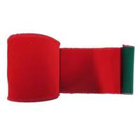 Vickerman 6" x 10yd Red Velour Red Edge Ribbon