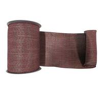 Vickerman 6" x 10yd Burgundy Soft Woven Burlap Ribbon