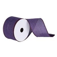 Vickerman 2.5" x 10yd Plum Soft Woven Burlap Ribbon