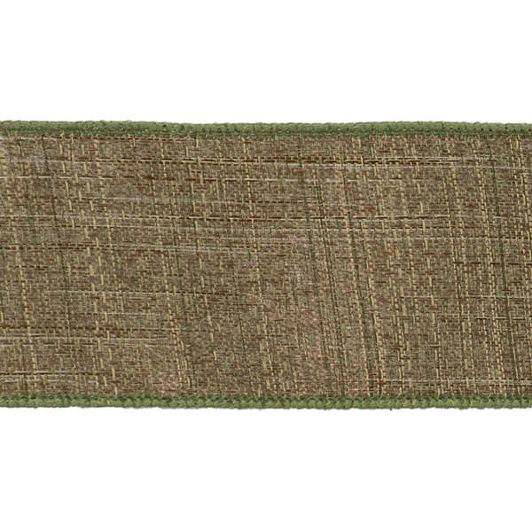4" x 10yd Sage Soft Woven Burlap Ribbon