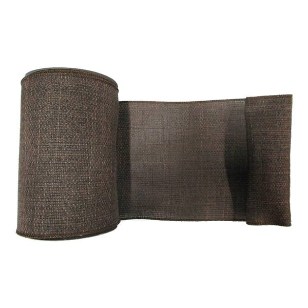 6" x 10yd Mocha Soft Woven Burlap Ribbon