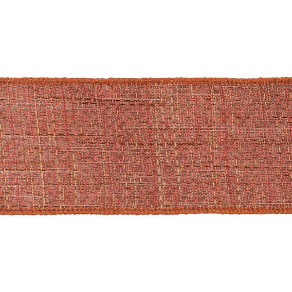 2.5" x 10yd October Soft Woven Burlap Ribbon