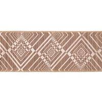 Vickerman 6" x 10yd Ecru Geometric Jacquard Ribbon