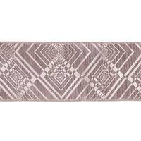 Vickerman 4" x 10yd Silver Geometric Jacquard Ribbon