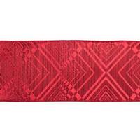 Vickerman 6" x 10yd Red Geometric Jacquard Ribbon