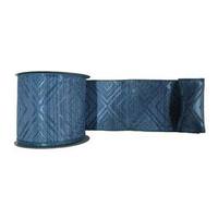 Vickerman 4" x 10yd Blue Geometric Jacquard Ribbon