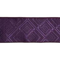 Vickerman 4" x 10yd Plum Geometric Jacquard Ribbon