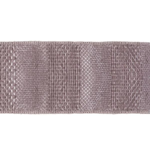 2.5" x 10yd Silver Textured Wide Stripe Ribbon