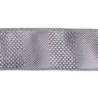Vickerman 2.5" x 10yd Pewter Textured Wide Stripe Ribbon