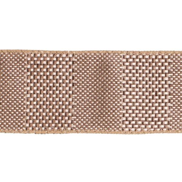2.5" x 10yd Beige Textured Wide Stripe Ribbon