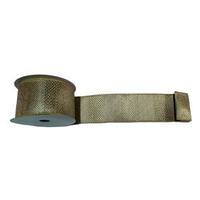 Vickerman 2.5" x 10yd Champagne Textured Striped Ribbon