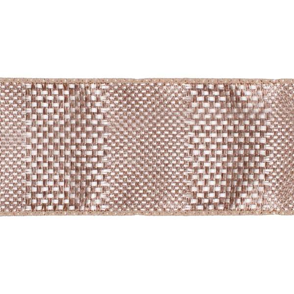 6" x 10yd Champagne Textured Wide Stripe Ribbon