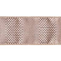 Vickerman 6" x 10yd Champagne Textured Wide Stripe Ribbon