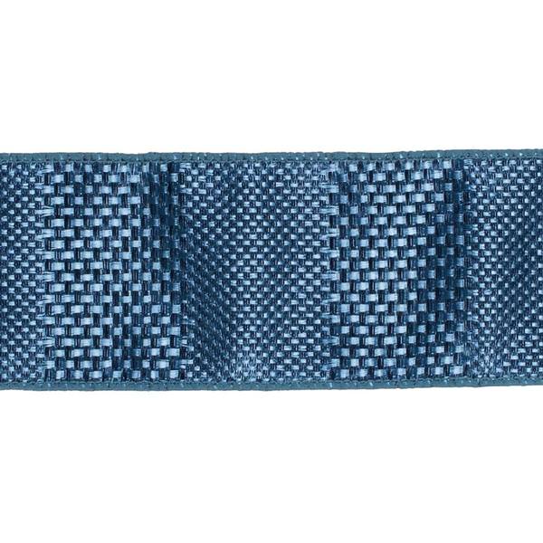 2.5" x 10yd Blue Textured Wide Stripe Ribbon