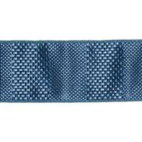 Vickerman 2.5" x 10yd Blue Textured Wide Stripe Ribbon