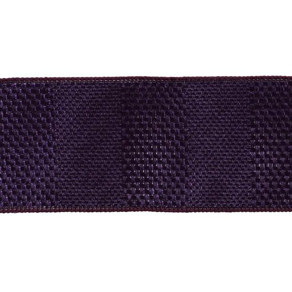 2.5" x 10yd Plum Textured Wide Stripe Ribbon