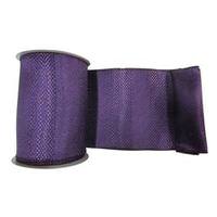 Vickerman 6" x 10yd Plum Textured Wide Striped Ribbon