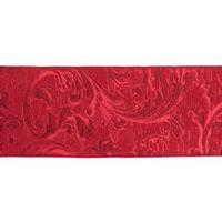 Vickerman 6" x 10yd Red Filigree Jacquard Ribbon