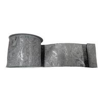 Vickerman 4" x 10yd Pewter Filigree Jacquard Ribbon