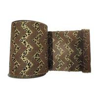Vickerman 6" x 10yd Animal Print Chevron Burlap Ribbon