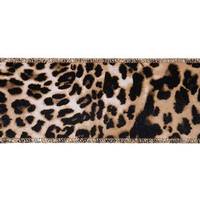 Vickerman 6" x 10yd Natural Leopard Ribbon