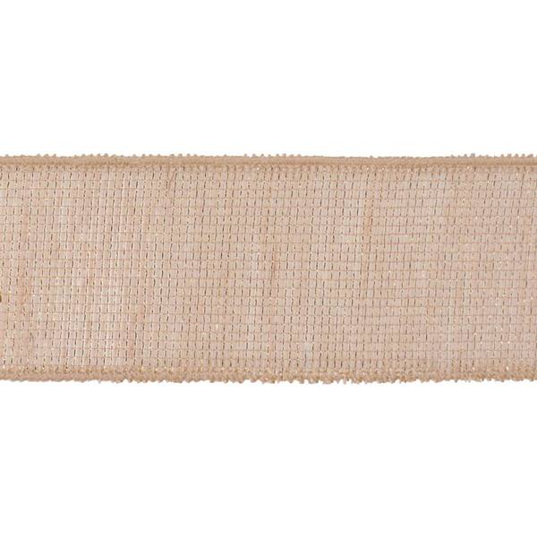 4" x 10yd Gold Beige Screen Weave Ribbon