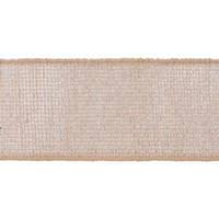 Vickerman 2.5" x 10yd Silver Beige Screen Weave Ribbon
