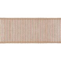 Vickerman 2.5" x 10yd Red-Green Beige Screen Weave Ribbon