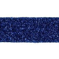 Vickerman 2.5" x 10yd Blue Woven Metallic Wired Ribbon