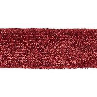 Vickerman 2.5" x 10yd Red Woven Metallic Wired Ribbon
