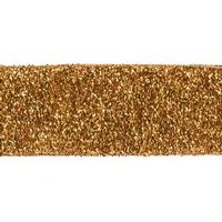 Vickerman 2.5" x 10yd Gold Woven Metallic Wired Ribbon