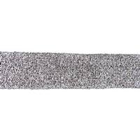 Vickerman 2.5" x 10yd Silver Woven Metallic Wired Ribbon