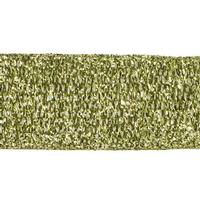Vickerman 4" x 10yd Lime Woven Metallic Ribbon
