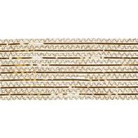 Vickerman 6" x 10yd Gold Metallic Striped Wired Mesh Ribbon