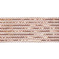 Vickerman 6" x 10yd Copper Metallic Striped Wired Mesh Ribbon
