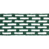 Vickerman 4" x 10yd Emerald Metallic Rectangle Wired Mesh Ribbon