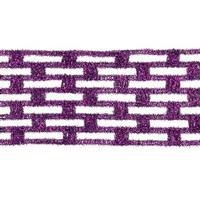 Vickerman 4" x 10yd Purple Metallic Rectangle Wired Mesh Ribbon