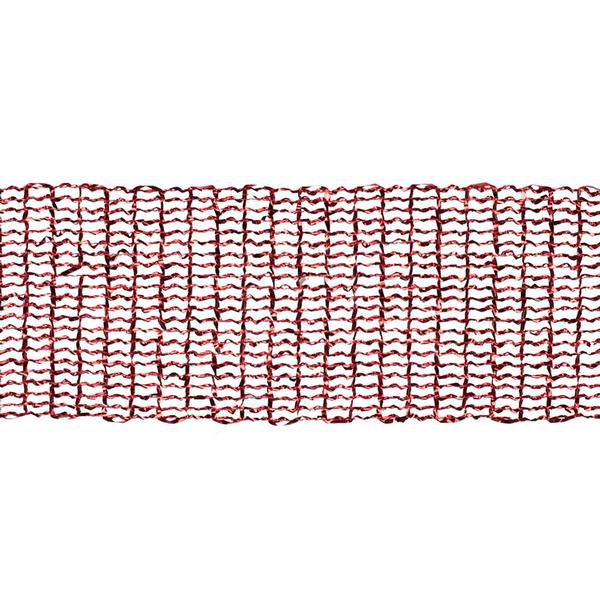4" x 10yd Red Metallic Wired Mesh Ribbon