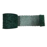 Vickerman 4" x 10yd Emerald Metallic Wired Mesh Ribbon