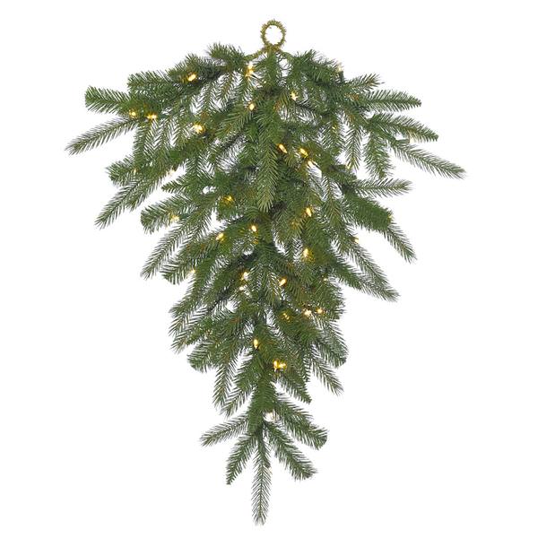 36" Artificial Dunhill Fir Teardrop 50 Clear Dura-Lit® Miniature Lights