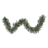 Vickerman 9' x 12" Artificial Dunhill Fir Garland 50 Multi-Color Italian LED Lights
