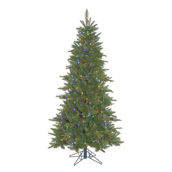 14' x 76" Artificial Slim Durango Spruce 2050 Multi-Color LED Lights