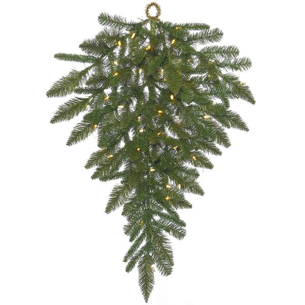 36" x 20" Artificial Durango Spruce Teardrop 50 Warm White Italian LED Lights