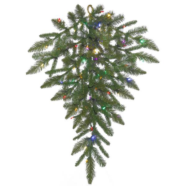 36" x 20" Artificial Durango Spruce Teardrop 50 Multi-Color Italian LED Lights