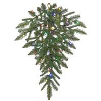 Vickerman 36" x 20" Artificial Durango Spruce Teardrop 50 Multi-Color Italian LED Lights