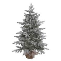 Vickerman 4' x 32" Artificial Frosted Sable Pine 